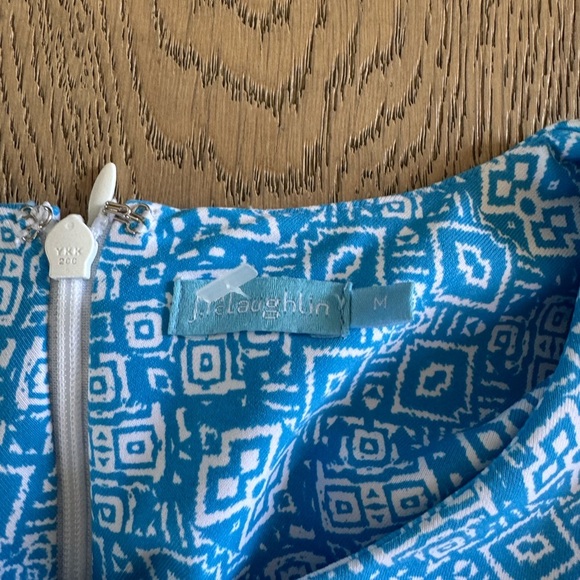 J. McLaughlin Dress Medium Blue White - Picture 3 of 4